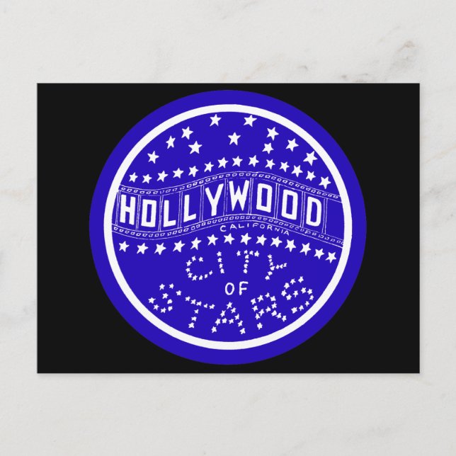 1930 Hollywood Kalifornien Postkarte (Vorderseite)