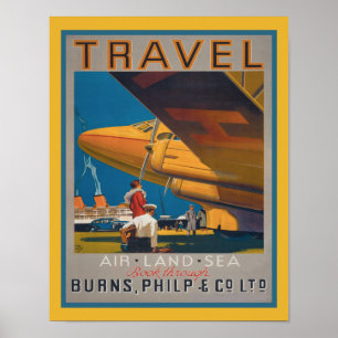 1930 Luft- und Seefahrerplakat Poster