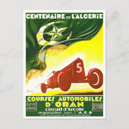 1930 Oran Grand Prix Vintager Rennsport Postkarte