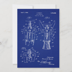 1930 Patent für Korkenzieher aus Cork Feiertagskarte