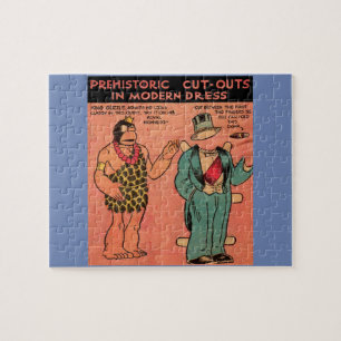 1930er Comic Höhle Mann Papierpuppe King Guzzle