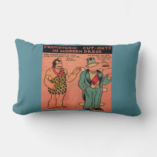 1930er Comic Höhle Mann Papierpuppe King Guzzle Lendenkissen
