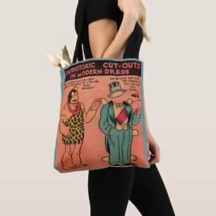 1930er Comic Höhle Mann Papierpuppe King Guzzle Tasche