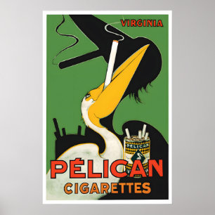 1930er französisches Zigarettenwerbungsposter Poster