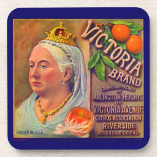 1930er Jahre Fruchtkistenetikett Victoria-Marke Or Getränkeuntersetzer