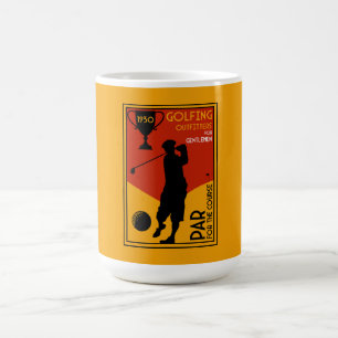 1930er Jahre Klassische Golf Art Print Verwandlungstasse