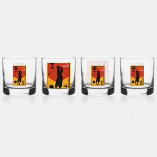 1930er Jahre Klassische Golf Art Print Whiskyglas