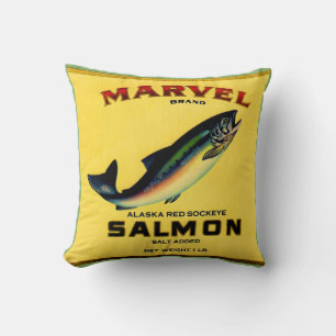 1930er Jahre Marvel Lachs kann Druck ausdrucken Kissen
