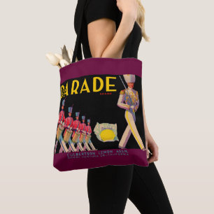 1930er-Jahre Parade-Zitronenkarton-Etikettendruck Tasche