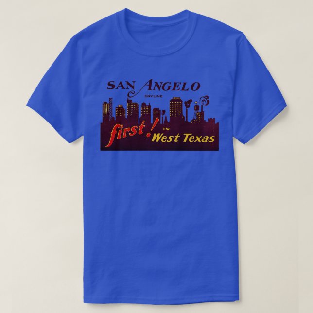 1930er San Angelo Texas T-Shirt (Design vorne)