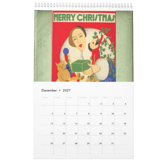 1930er Wandkalender (Dez 2027)