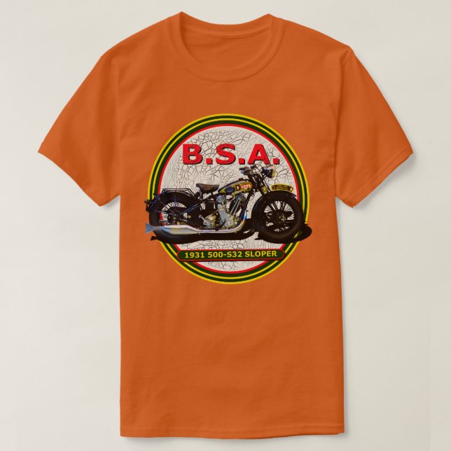 1931 500 S32 SLOPER-MOTORRAD T-Shirt (Design vorne)