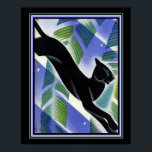 1931 Art Deco "Black Panther" Print 16x20 Poster<br><div class="desc">Sleek,  Art Deco Black Panther / Jungle Print. 1931</div>
