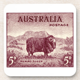 1934 Australian Merino Sheep Untersetzer