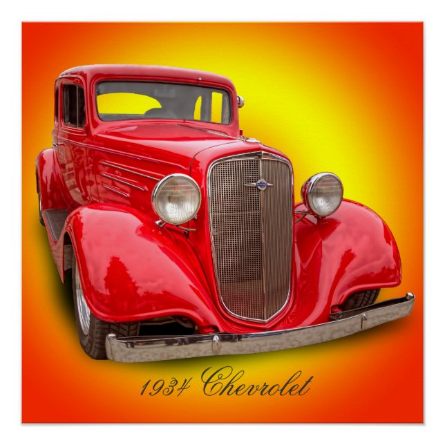 1934 CHEVROLET POSTER (Vorderseite)