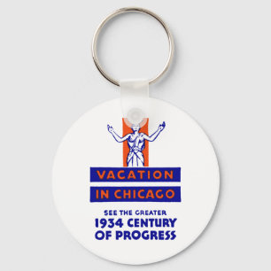 1934 Chicago Century of Progress Schlüsselanhänger