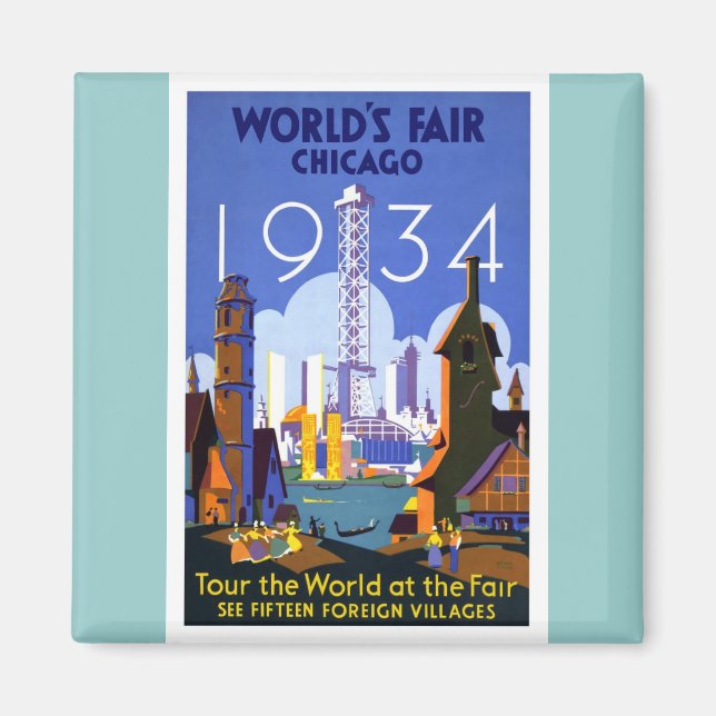 1934 Chicago World's Fair Magnet (Vorne)
