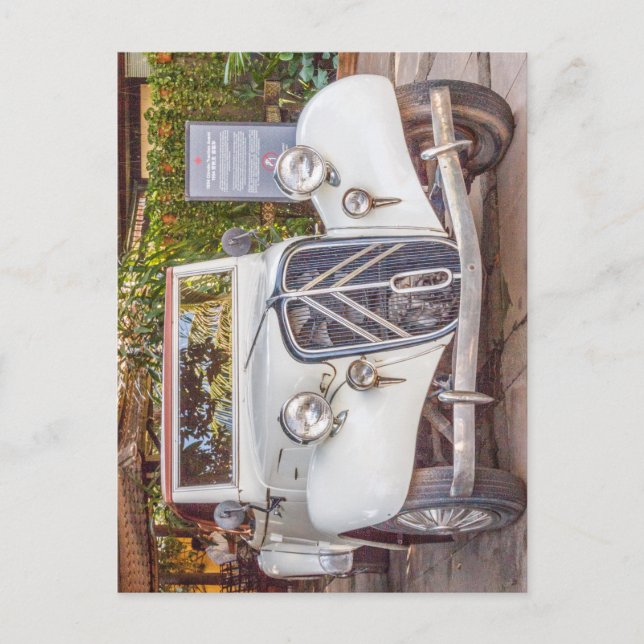 1934 Citroen Traction Avant Klassiker Auto Jigsaw  Postkarte (Vorderseite)