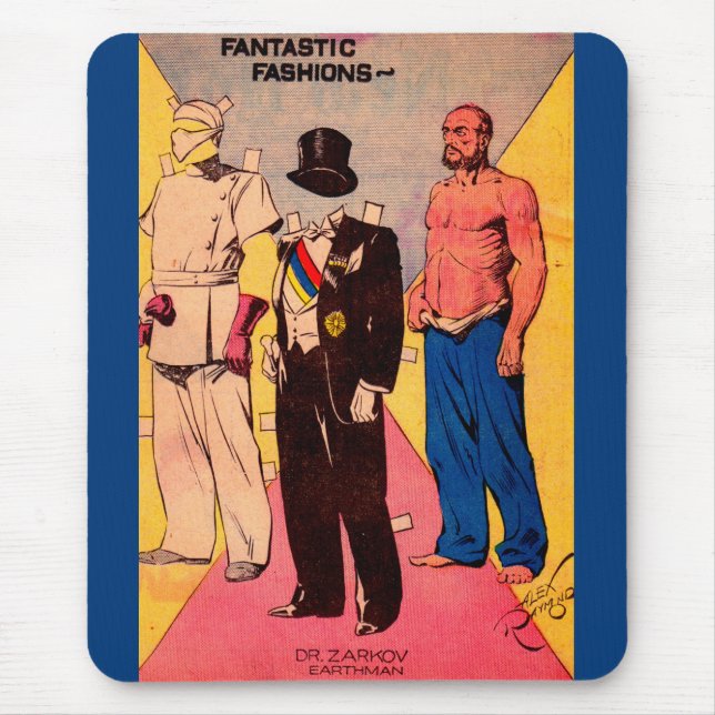 1934 Dr. Zarkov Papier Puppe Flash Gordon Mousepad (Vorne)