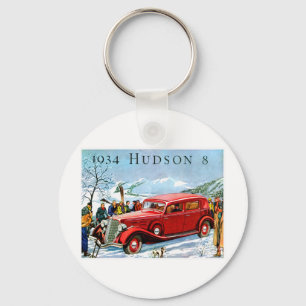 1934 Hudson 8 Vintage Automobilwerbung Schlüsselanhänger