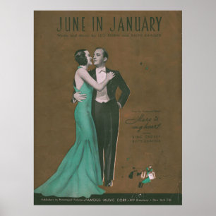 1934 Juni im Januar, Bing Crosby & Kitty Carlisle Poster