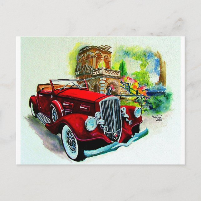 1934 Pierce Arrow Postkarte (Vorderseite)