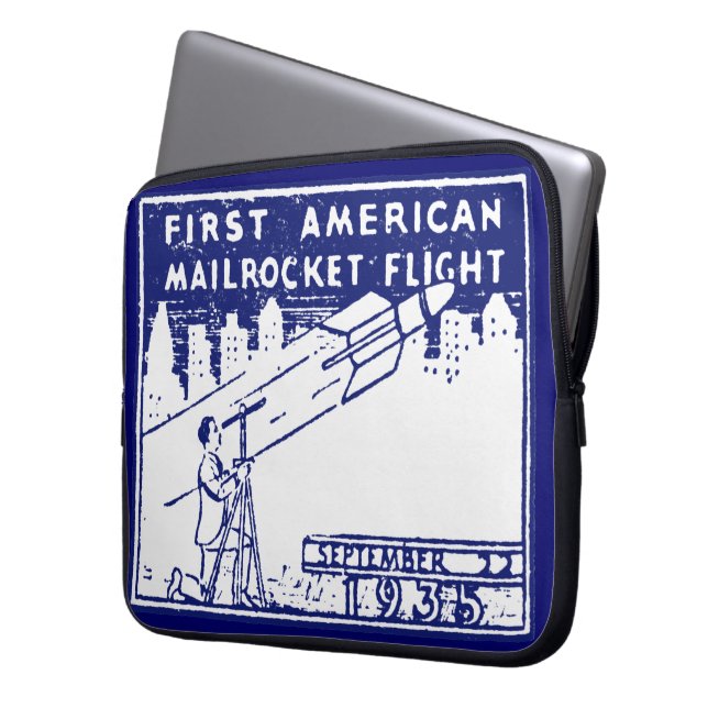 1935 American Rocket Mail Laptopschutzhülle (Vorderseite Links)