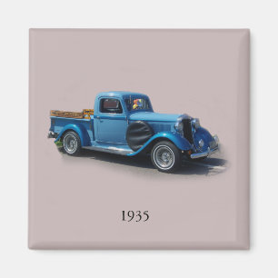 1935 Blue Truck Magnet