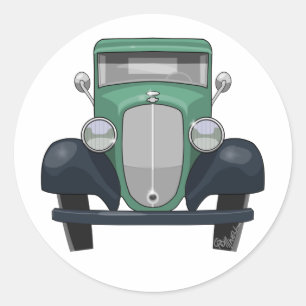 1935 Chevy Lieferwagen Runder Aufkleber