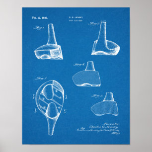 1935 Driver Golf Club Patent Kunst Zeichnung Druck Poster