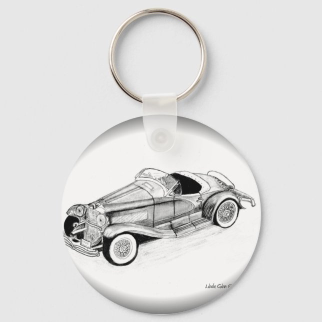 1935 Duesenberg SSJ Roadster Schlüsselanhänger (Vorderseite)