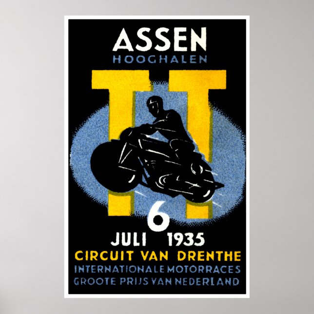 1935 Internationale Motorradrennen Poster (Vorne)