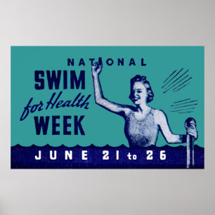 1935 Swim für Gesundheit Poster