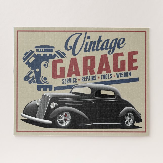 1935 Vintag Garage Jigsaw Puzzle (Horizontal)