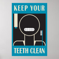 1936-38 "Keep Your Teeth Clean" Reproduction