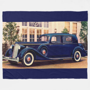 1936 Blau Packard Fleecedecke