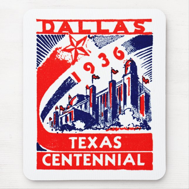 1936 Dallas Texas Centennial Mousepad (Vorne)