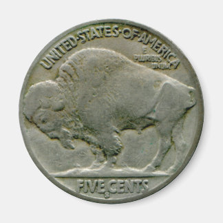 1936 États-Unis "Buffalo" pile de nickel aimant