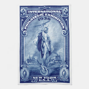 1936 internationale philatelistische Ausstellung Küchentuch