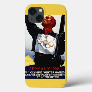 1936 olympisches Winter-Spiel-Anzeige-Plakat iPhone 13 Hülle