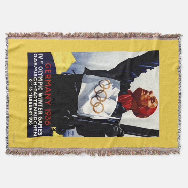 1936 olympisches Winter-Spiel-Anzeige-Plakat Decke (Vorderseite)