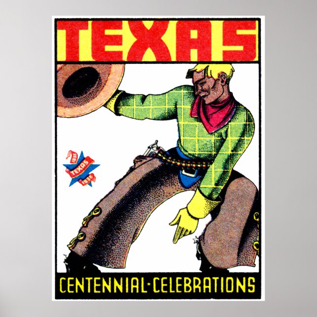 1936 Texas Centennial Poster (Vorne)