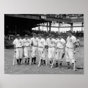 1937 Baseball-Spieler Poster