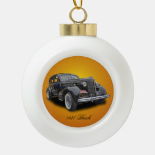 1937 BUICK KERAMIK Kugel-Ornament