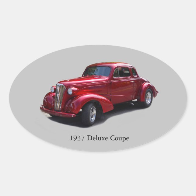 1937 Deluxe Coupe Aufkleber (Vorderseite)