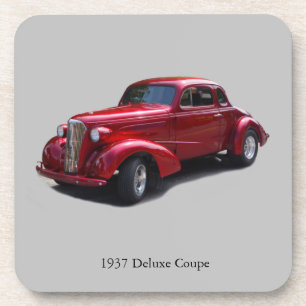 1937 Deluxe Coupe Set mit 6 Untersetzer aus Kunsts