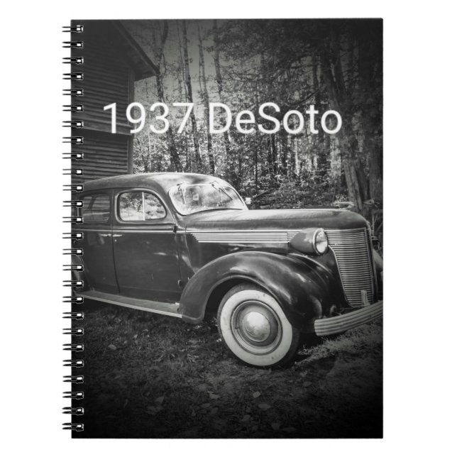 1937 deSoto B/W1 Notizblock (Vorderseite)