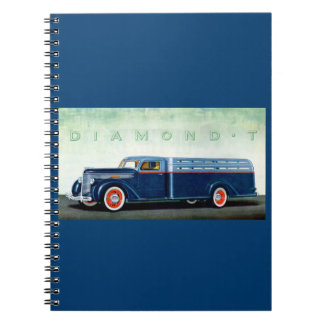 1937 Diamond-T-Blue LKW Notizblock
