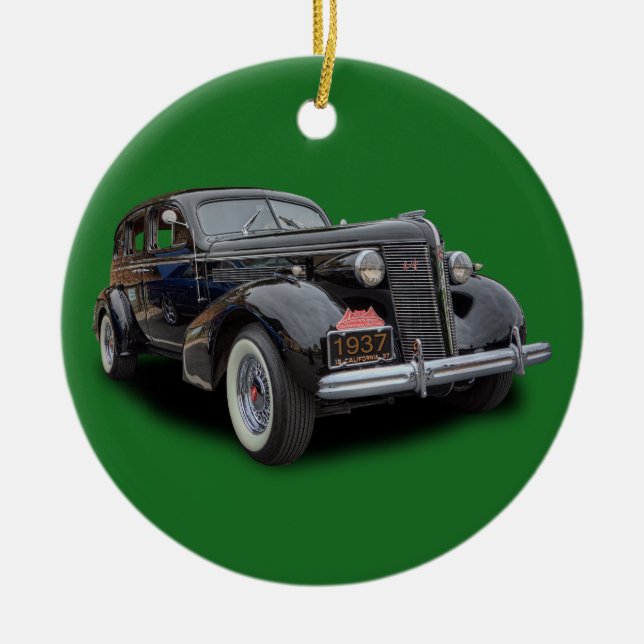 1937er OLDTIMER Keramik Ornament (Vorne)