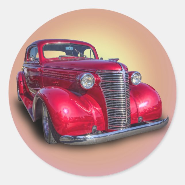 1938 CHEVROLET RUNDER AUFKLEBER (Vorderseite)